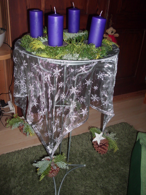 Adventskranz  Dezember 2010