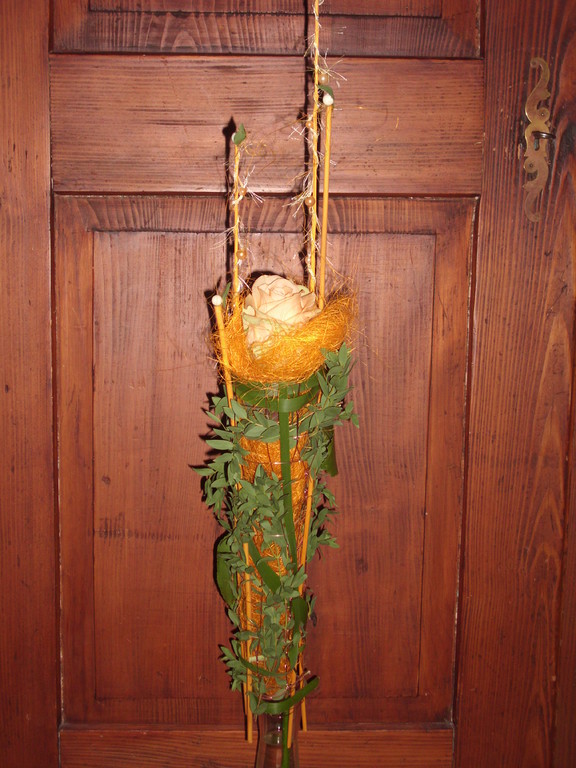 Rose  Ausgarniert in einer Kupferdrattüte 8.Januar 2011